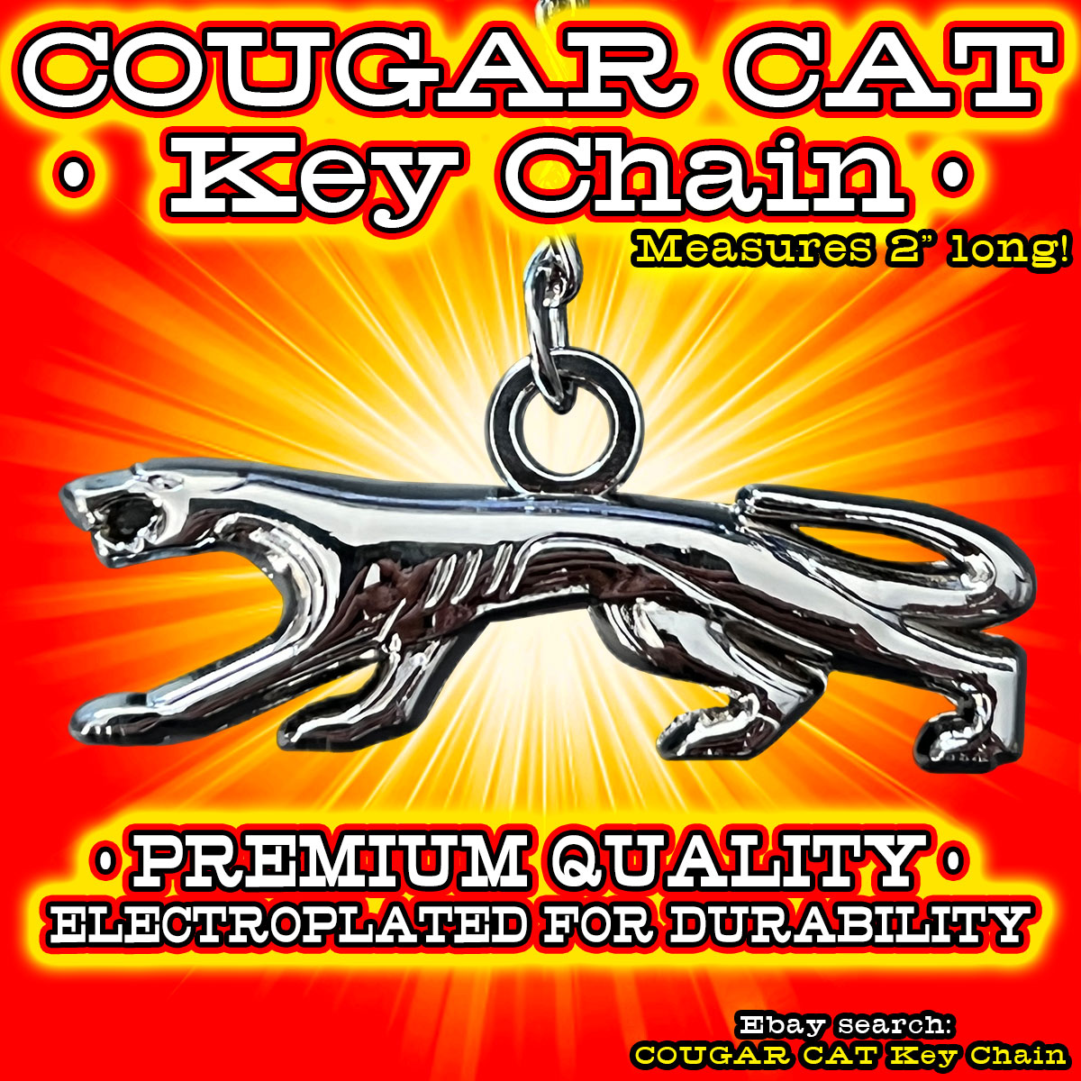 Mercury Cougar-Cat Key Chain