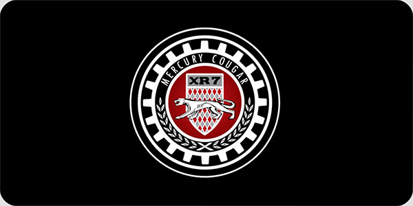 XR7 License Plate (Round XR7 Logo)